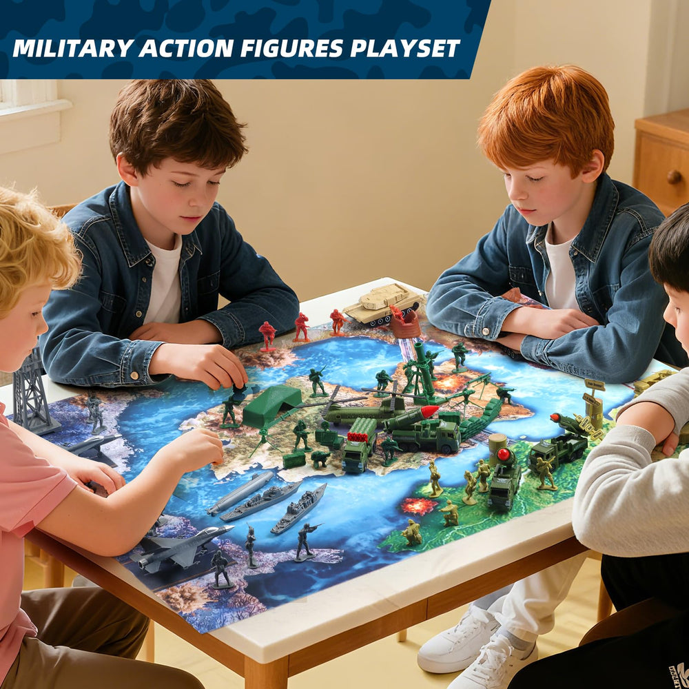 Kaelinda military vehicles set with tanks, planes, and jets boosts interactive strategy sessions.