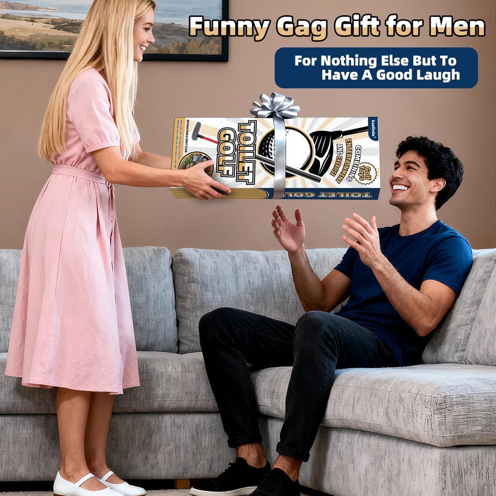 Kaelinda Toilet Golf Game golf ball for added challenge and humor
