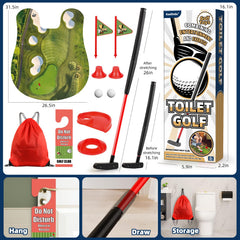 Kaelinda Toilet Golf Game collapsible golf club ready to store neatly