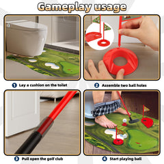 Kaelinda Toilet Golf Game 'Do Not Disturb' sign enhances privacy during play