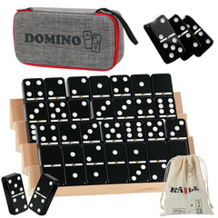 KAILE Jumbo domino tiles 28-piece set with clear pips for easy reading