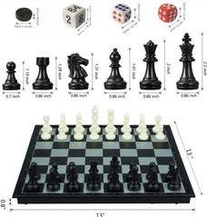 KAILE magnetic chess pieces with durable polish for smooth handling.