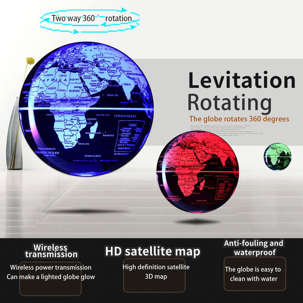 KAIMC color-changing-led globe in action demonstrates a smooth night-light with flicker-free glow.