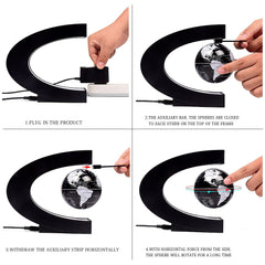 KAIMC glow-lit globe enhances study or workstation with ambient light and geographic curiosity.