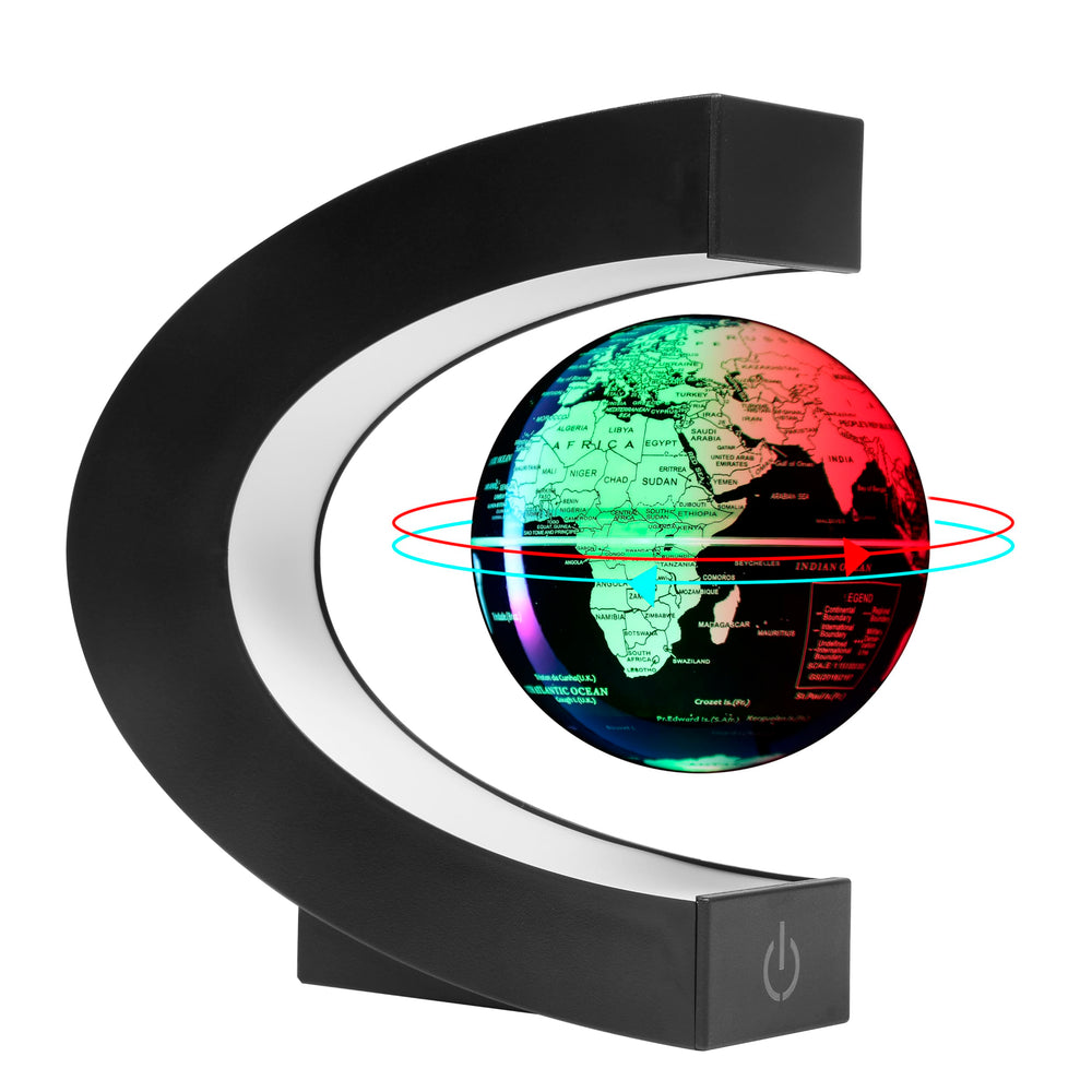 KAIMC magnetic-levitation-globe on its base, an eye-catching desk decor and learning tool.