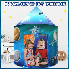 KAIVEE Space World Play Tent foldable poles enable quick travel setup