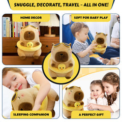Kaizenjoy capybara plush bedtime companion for sleepy heads and soothing routines.