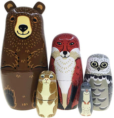 Kakeah nesting dolls decorative set, perfect gift and shelf decor.
