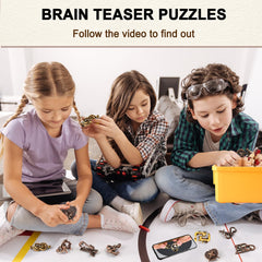 KaKeDuJa wooden puzzles closeup—warm wood grain and durable design