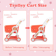 KalaDuck shopping cart safety brake helps control speed during play.