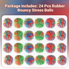 Kaloktuwa rainbow stringy ball rolling on a desk for break time calm
