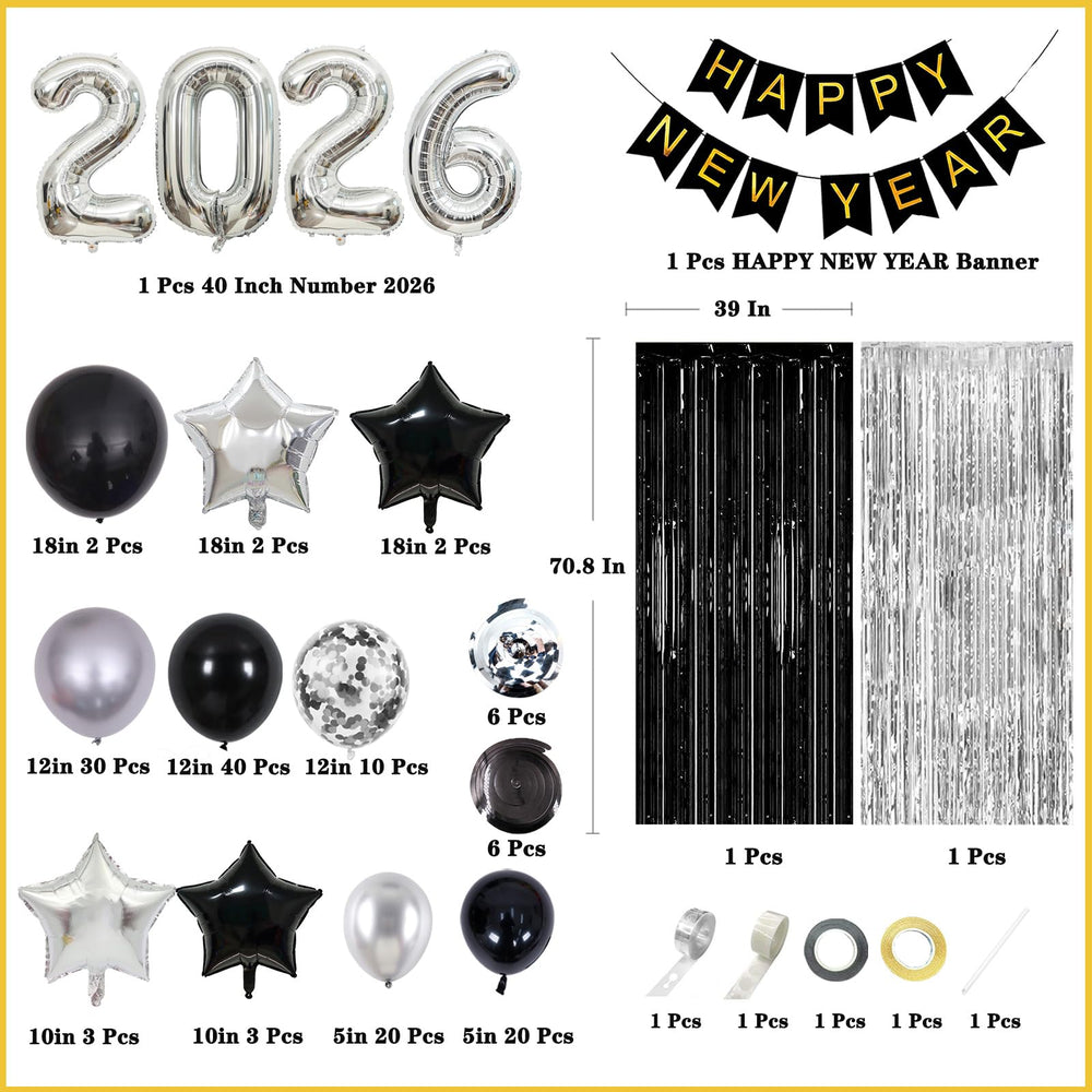 Kalor Happy New Year banner enhances photo ops at upscale NYE events.