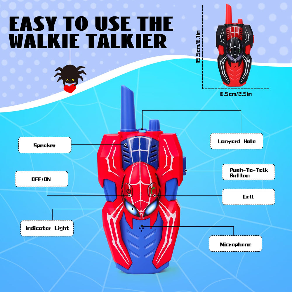 Kalyrart Spider Walkie Talkie side view showing compact design for kids