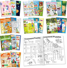 Kalysky 24 mini activity books – mazes pages boost focus during travel.