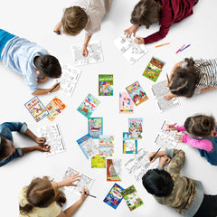 Kalysky 24 mini activity books – pocket-size design for trips.