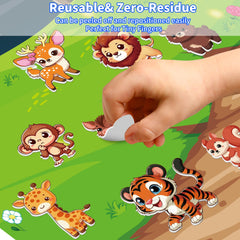 Kalysky space 3D stickers spark imagination during quiet time or car rides.