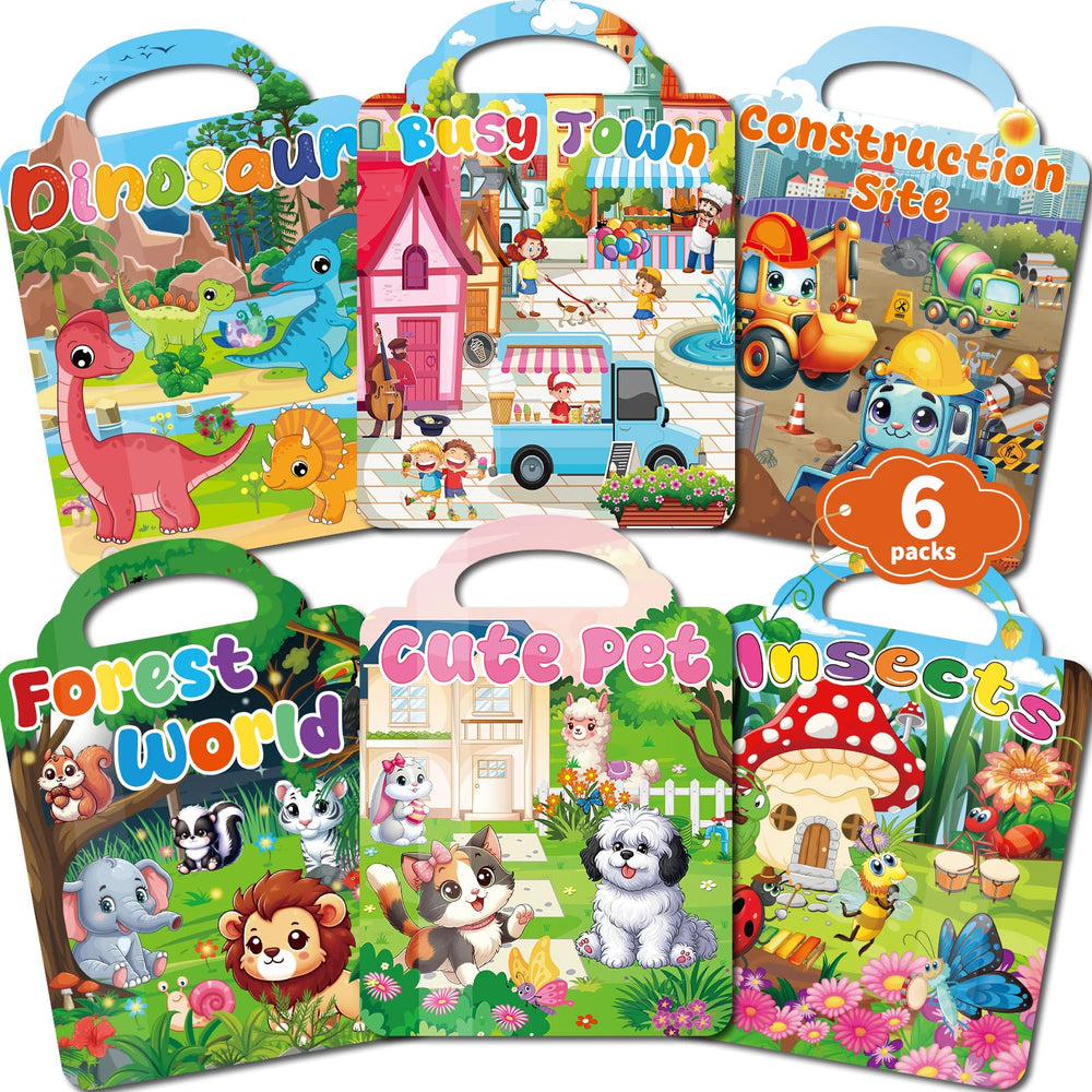 Kalysky sticker book dinosaurs with 3D stickers for imaginative play and fine motor practice.