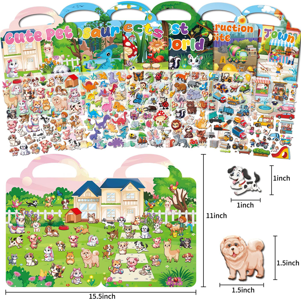 Kalysky sticker book forest world invites storytelling with reusable stickers.
