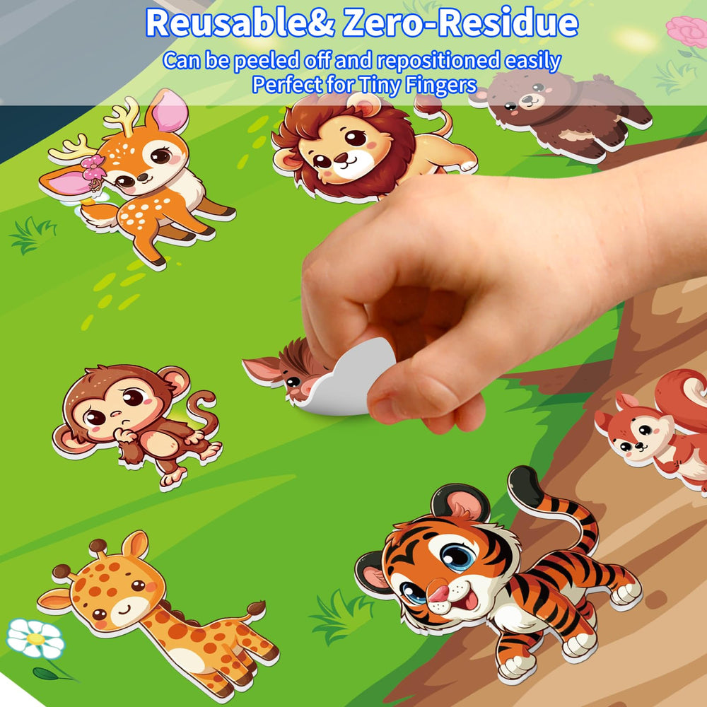 Kalysky sticker book town scene supports color recognition during play.