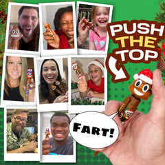 Kamhi World Farting Poop Pen on display as a gag gift for friends.