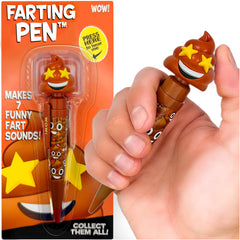 Kamhi World Farting Poop Pen Star Eyes in bright colors for Easter fun