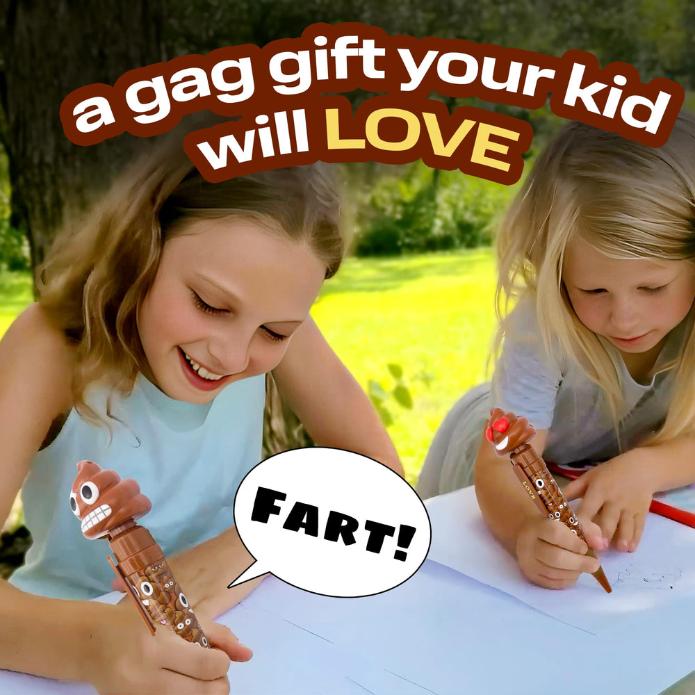 Kamhi World Farting Poop Pen variations highlight multiple playful sounds for gifts.
