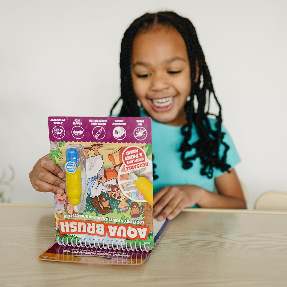 KangaToys Water Reveal hidden-pictures exercise strengthens observation skills during read-and-paint