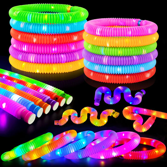 Kannove 24pcs glow sticks in six colors for vibrant party lighting.