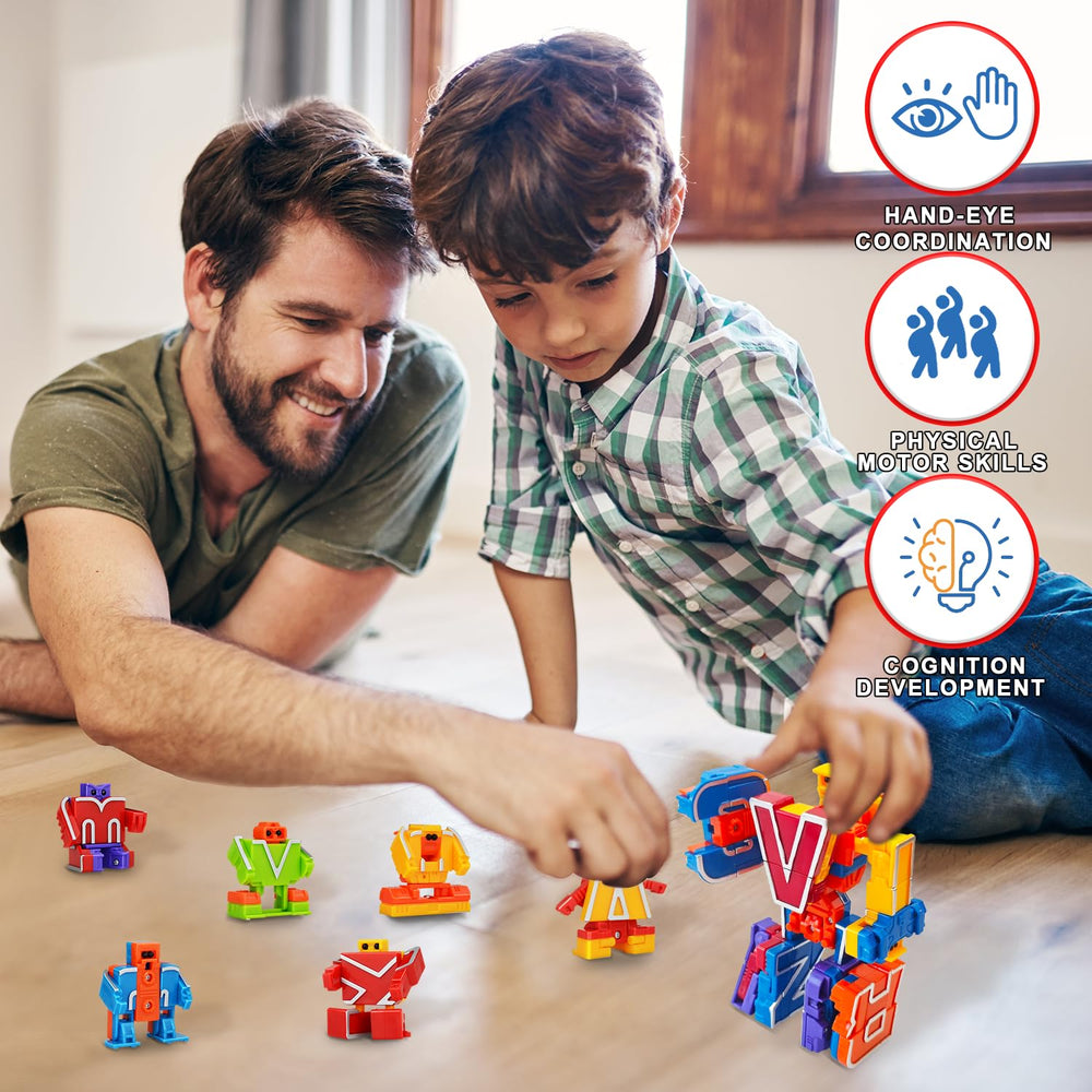 Kannove Alphabots motor skills playset supporting fine motor development