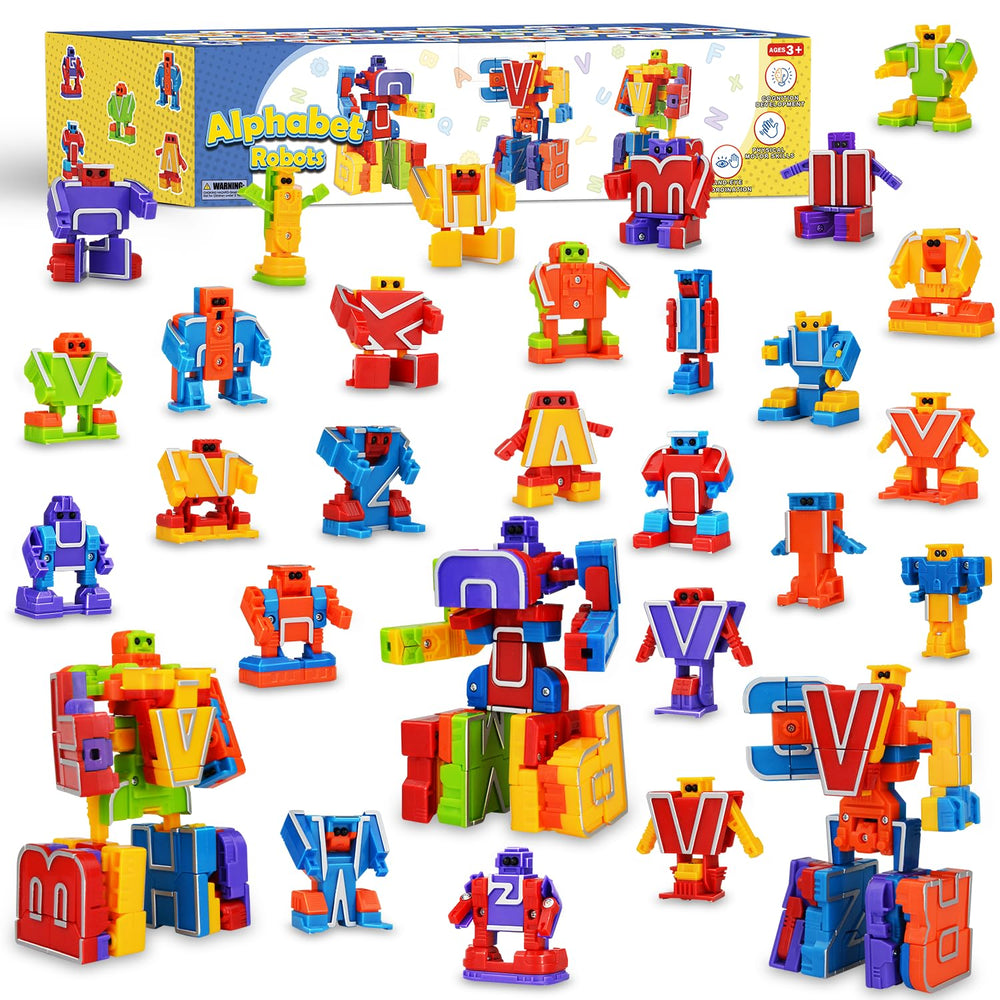 Kannove Alphabots transformable letter A robot aids early letter recognition during play.