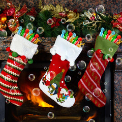 Kannove festive kid bubble wands add colorful play to holiday parties.