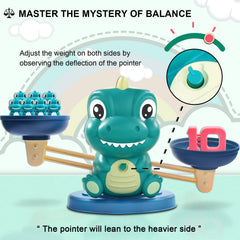 Kaodezhu small dinosaur weights offer tactile counting and measurement practice.