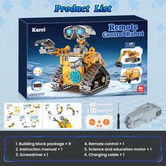 Karei robot building kit gift-ready box makes gifting and storage simple.