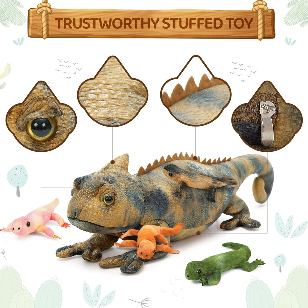 Karister bearded dragon plush office pillow for comfortable desk breaks.