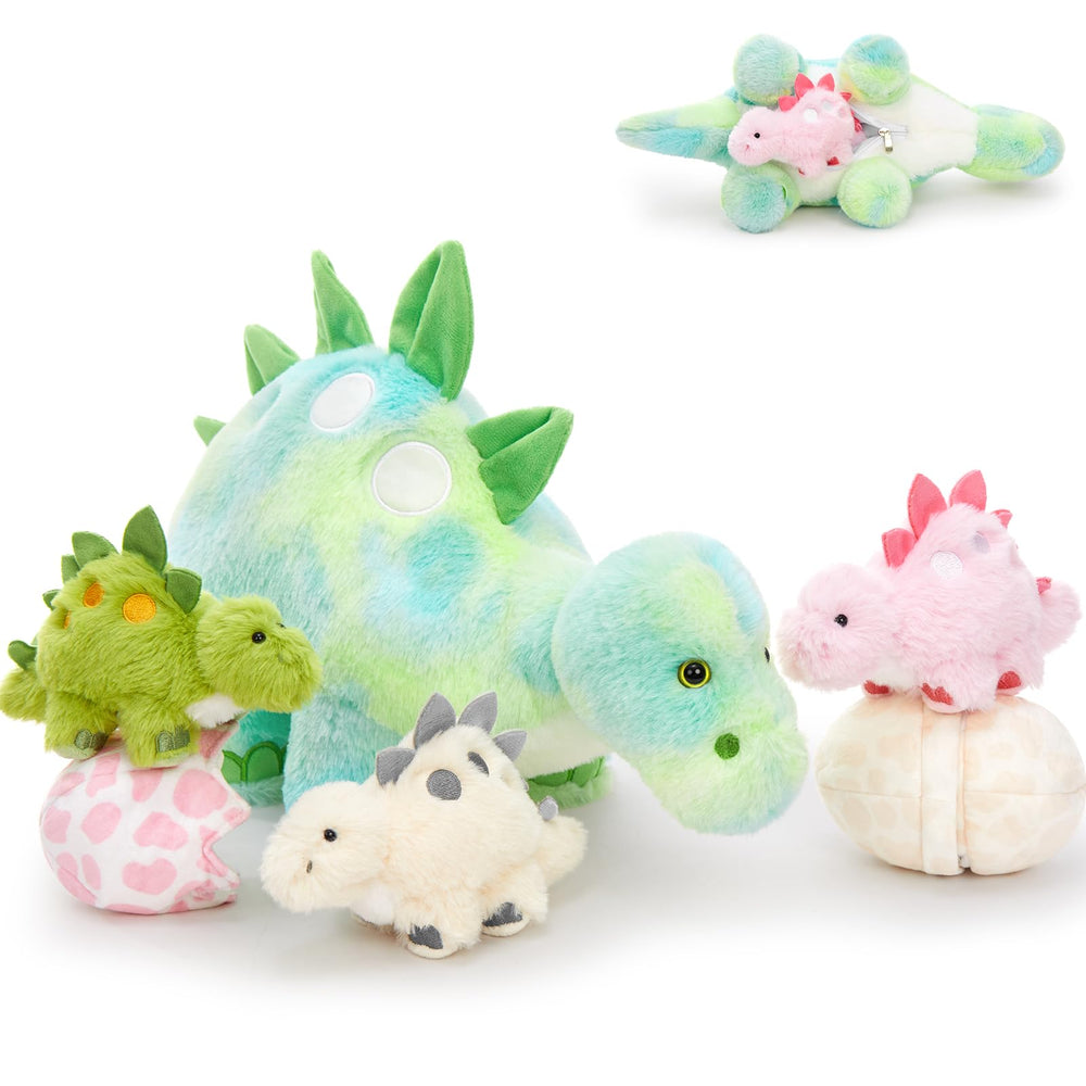 Karister night-glow stegosaurus plush glows softly at night for comfort