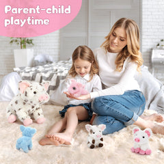 Karister nursery decor pig plush displayed on shelf