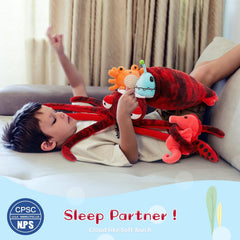 Karister ocean theme party decor idea featuring plush sea friends.