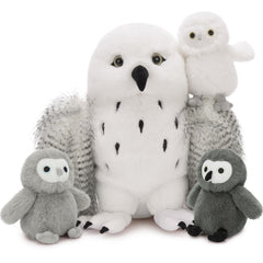 Karister 18-inch mother owl plush with three babies for imaginative play.