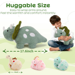 Karister Plush Dinosaur Egg Yellow brightens play moments and stories.