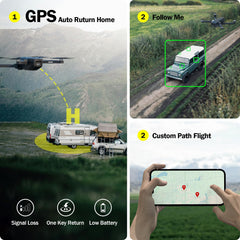 karuisrc GPS Drone with extended range enabling expansive aerial exploration