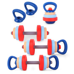 Kasebro kids exercise dumbbells assembly for safe, adjustable play sessions.