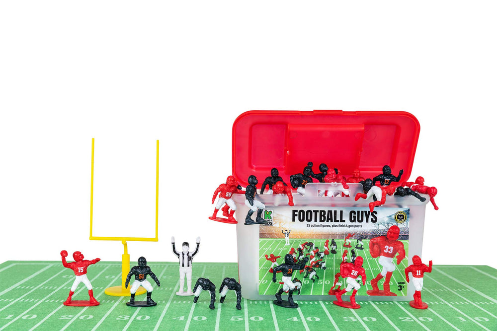 Kaskey Kids Football Guys red-white players for screen-free imaginative play