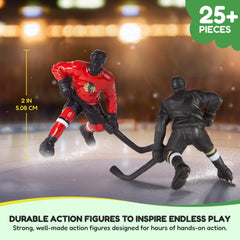 Kaskey Kids NHL Hockey Guys rink pieces and puck expand play space for creative setups.