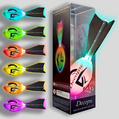 KASTUMBGA Glow Football side view highlighting color-changing lights during play.