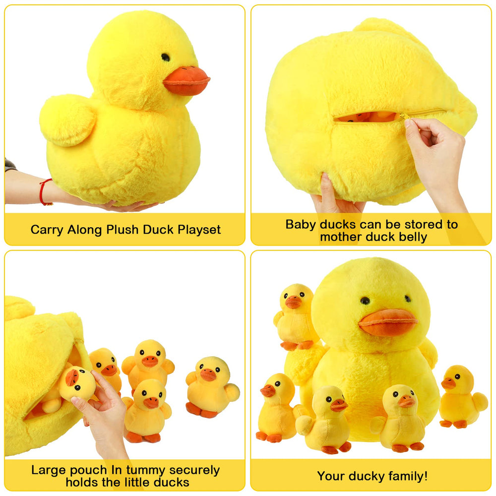 Kasyat soft plush ducks close-up showing cuddly texture.