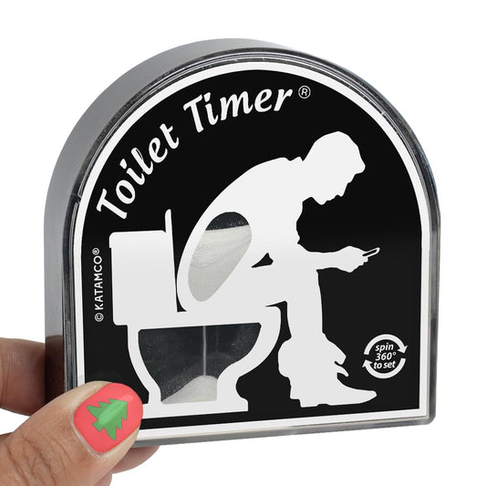 Katamco Toilet Timer Classic front view with 5-minute countdown for quick breaks.