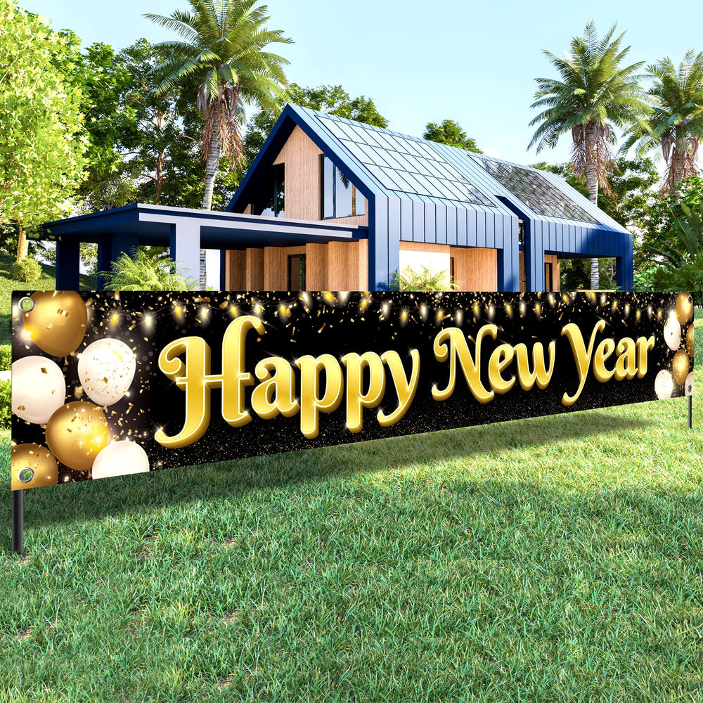 KatchOn nyes decor banner 2026 for festive ambiance.