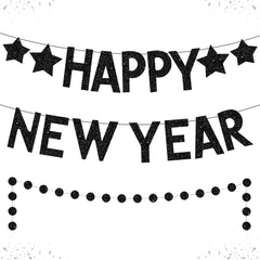 KatchOn glitter happy new year banner 10ft adds sparkling festive flair to any wall