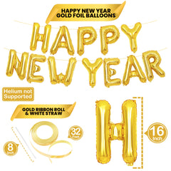 KatchOn gold foil banner closeup showcases luxe shine ideal for eye catching NYE decor