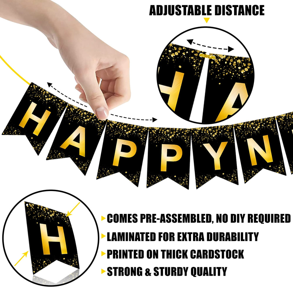 KatchOn hang-ready NYE banner simplifies installation and saves time.